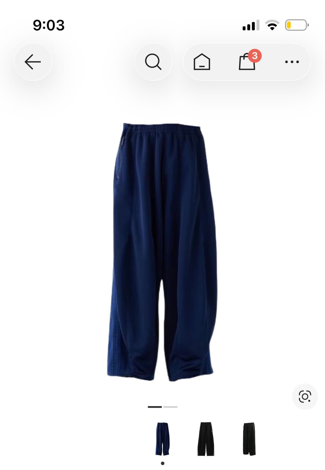 니들스 hd 트랙팬츠 xs 네이비 새상품 상품이미지1