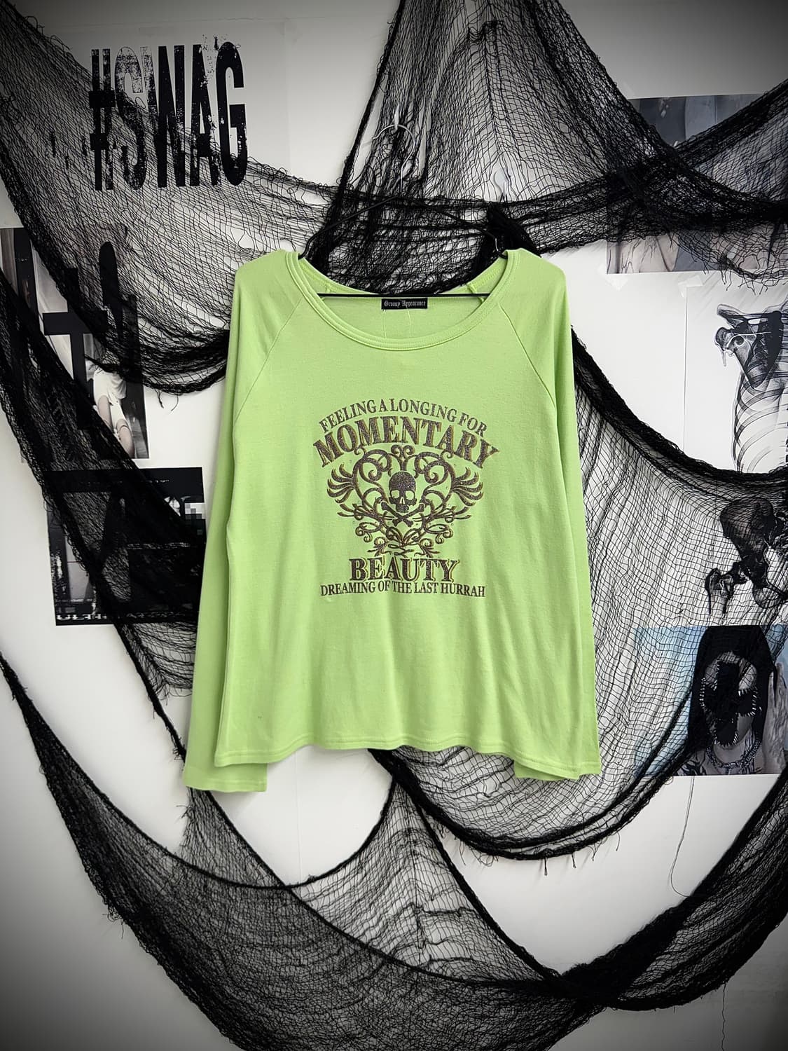 Punk mood skull printing longsleeve 상품이미지3