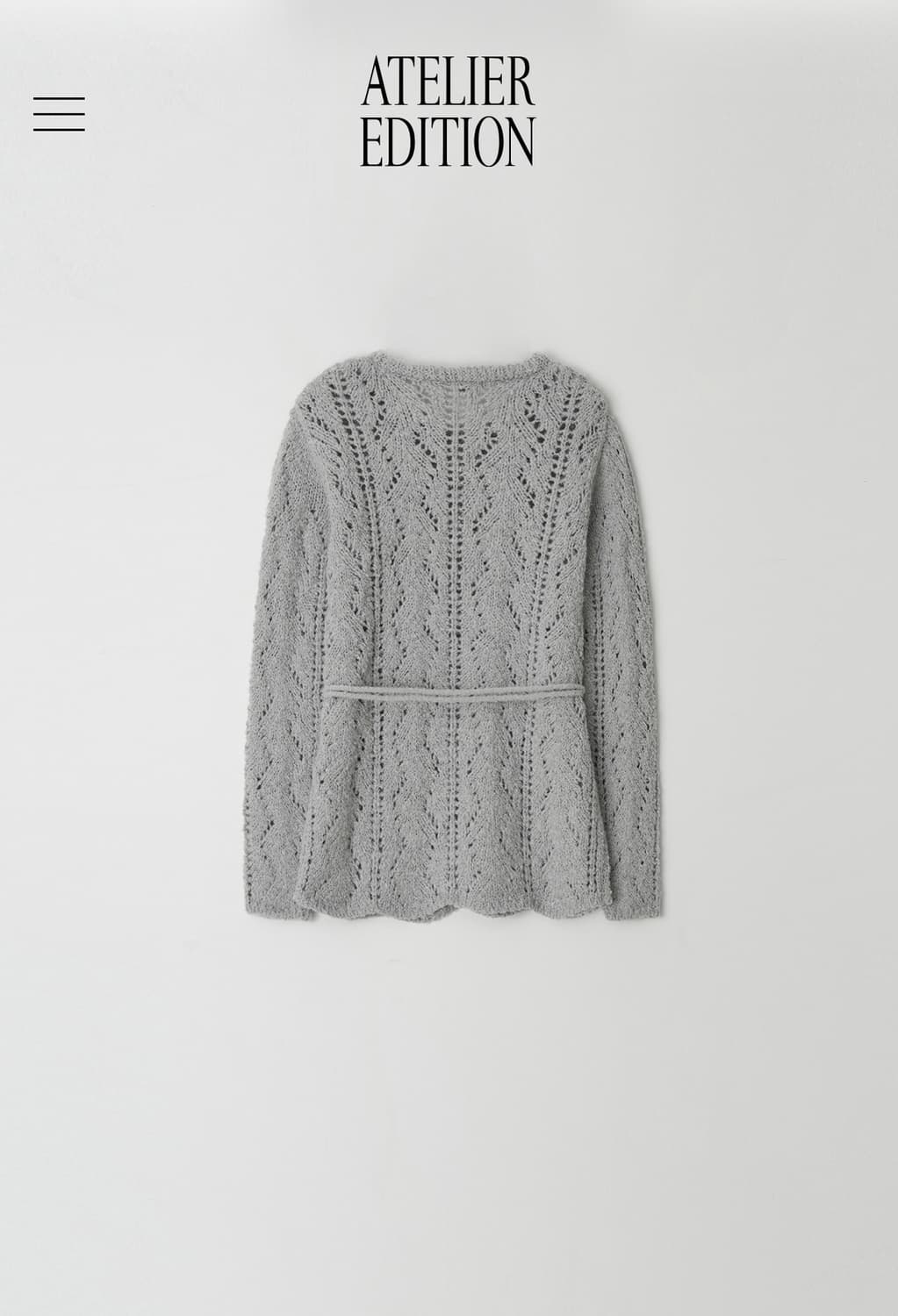 아뜰리에에디션 스카시라운드 니트(새상품) 상품이미지2