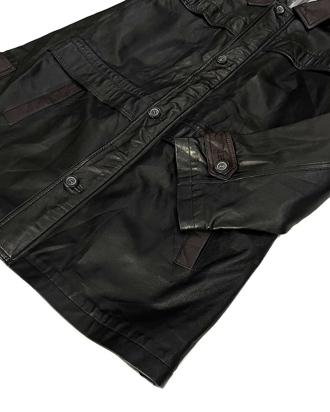 vintage 양가죽 하프 코트 자켓  상품이미지5