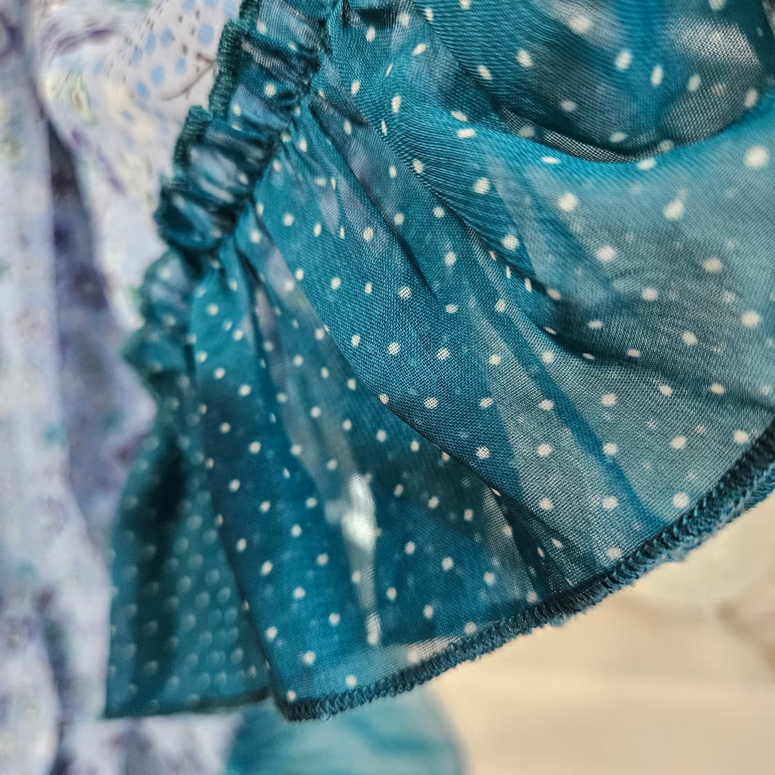 플라워 쉬폰 프릴 원피스 상품이미지6