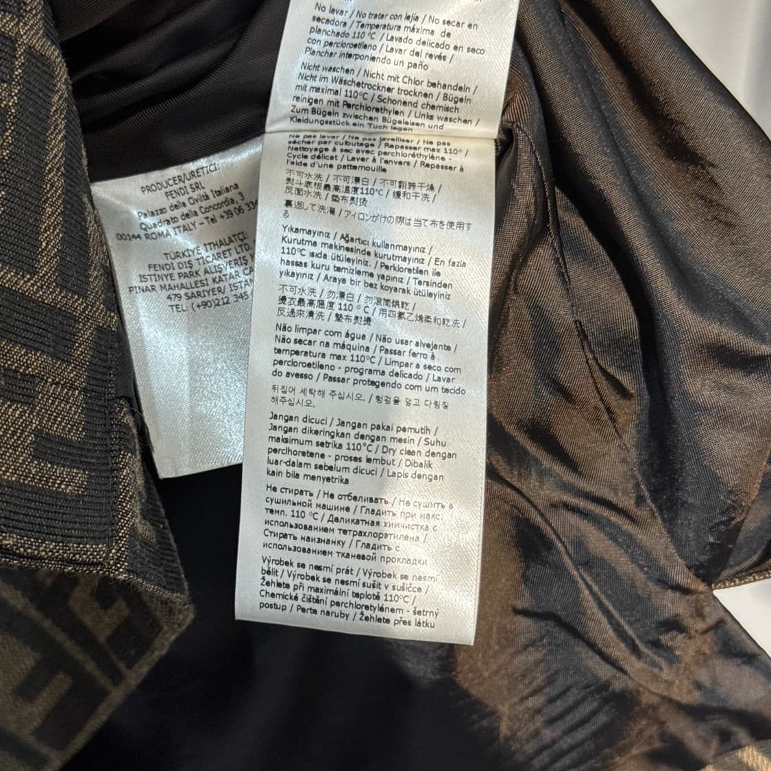 [새상품급/48] 24SS 펜디 FF 로고 자카드 패브릭 오버 셔츠 자켓 상품이미지8