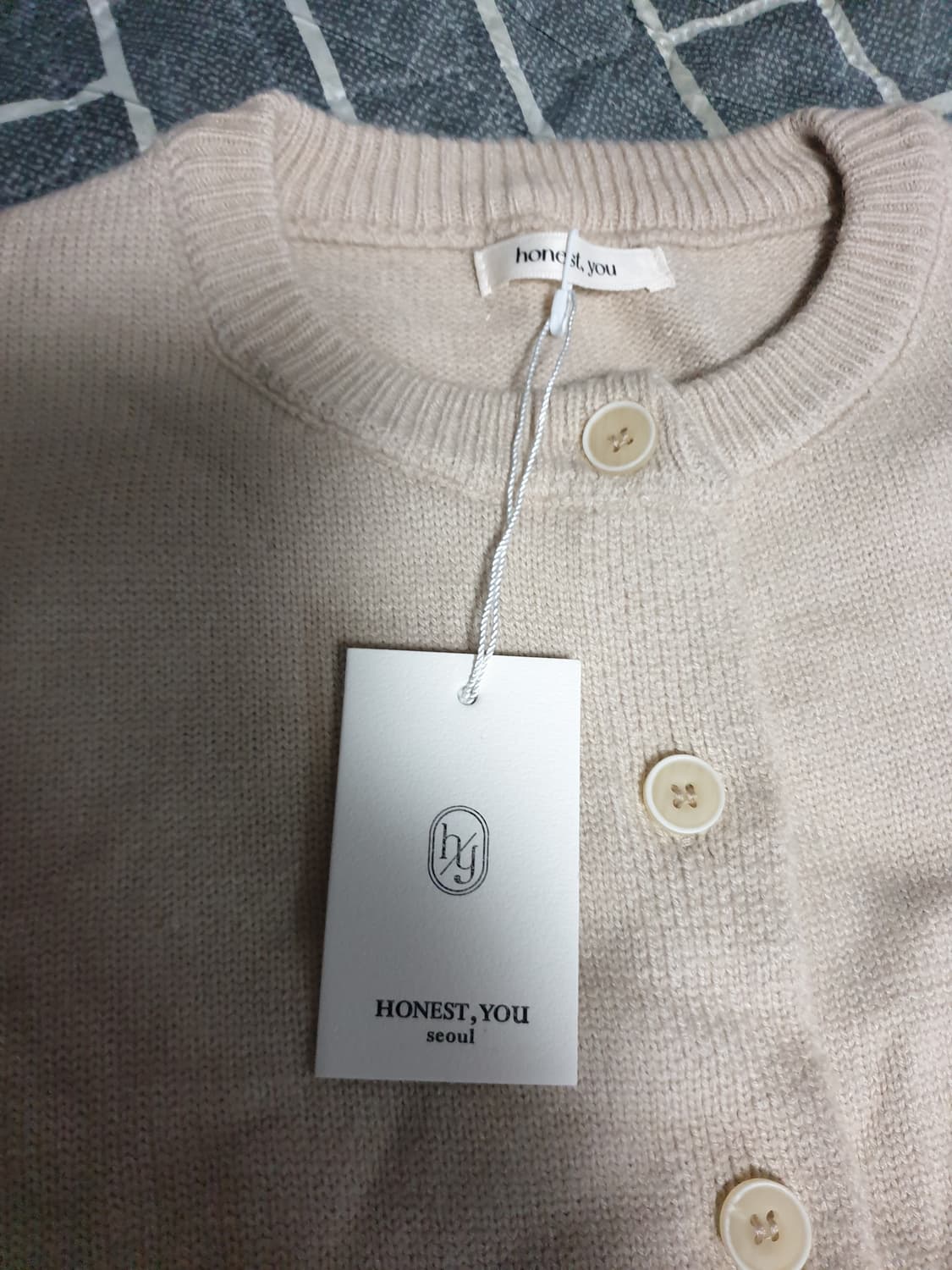 (로빈유메이드) HONEST.YOU 서울 크롭 니트 가디건 (F) 상품이미지2