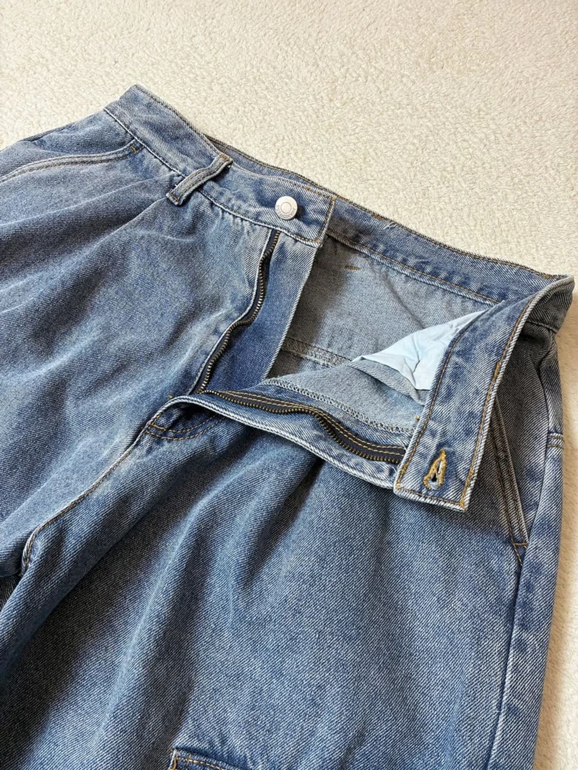 어반드레스 사이드 빅 카고 와이드 데님 팬츠 PN7789 상품이미지4