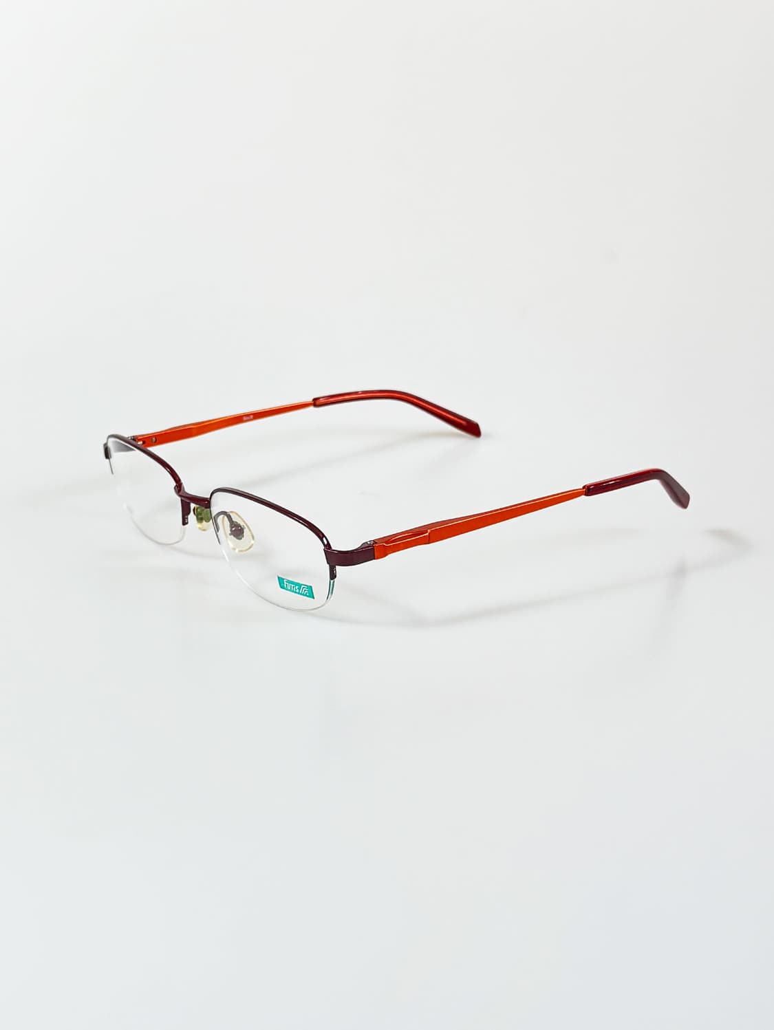 90s FUTIS 스퀘어 반무테 프레임 빈티지 안경 상품이미지3