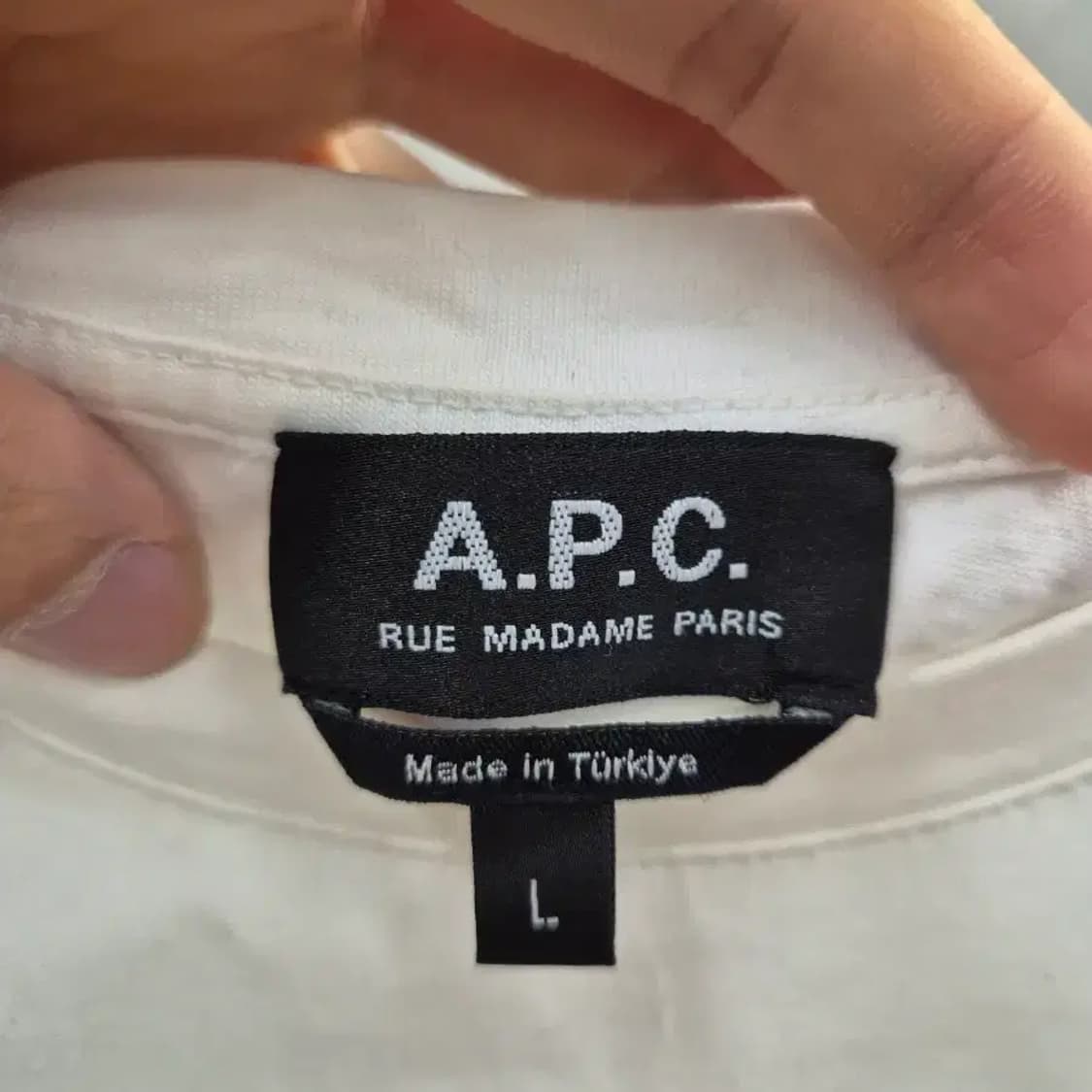 A.P.C. 반팔티 화이트 L 상품이미지7