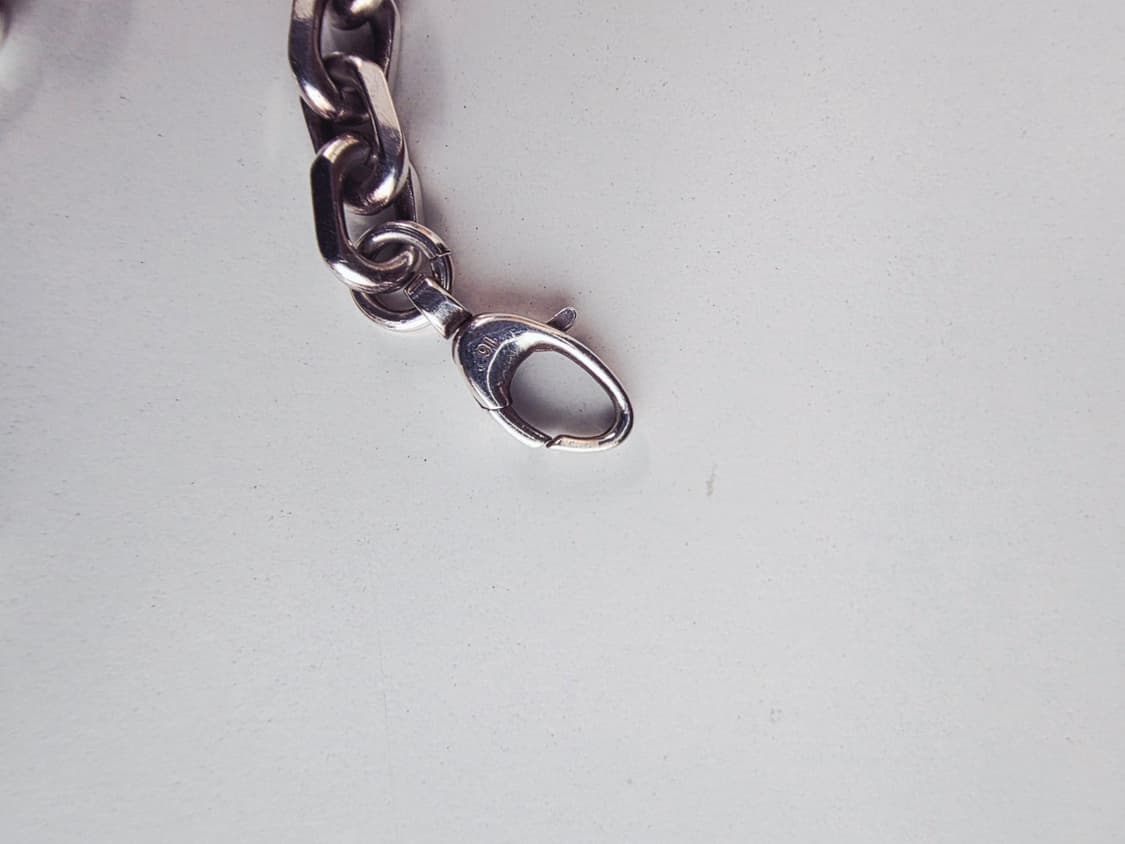 구찌 인터로킹 체인 실버 팔찌 (풀구성) 16호 상품이미지4