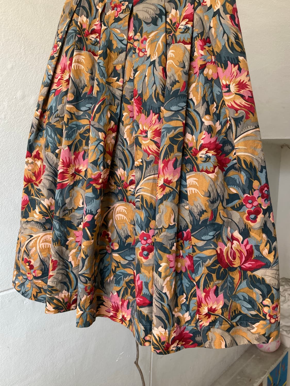 플라워 패턴 플레어 스커트 상품이미지3