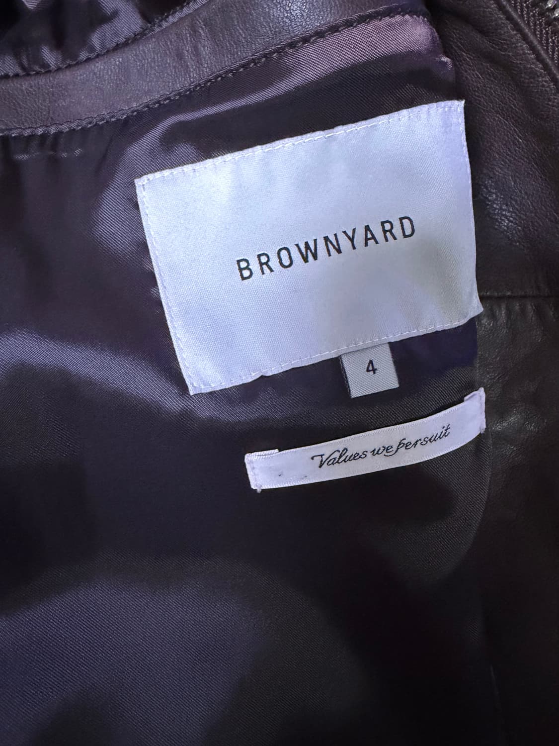 브라운야드 A-2 레더자켓 (4) 상품이미지5