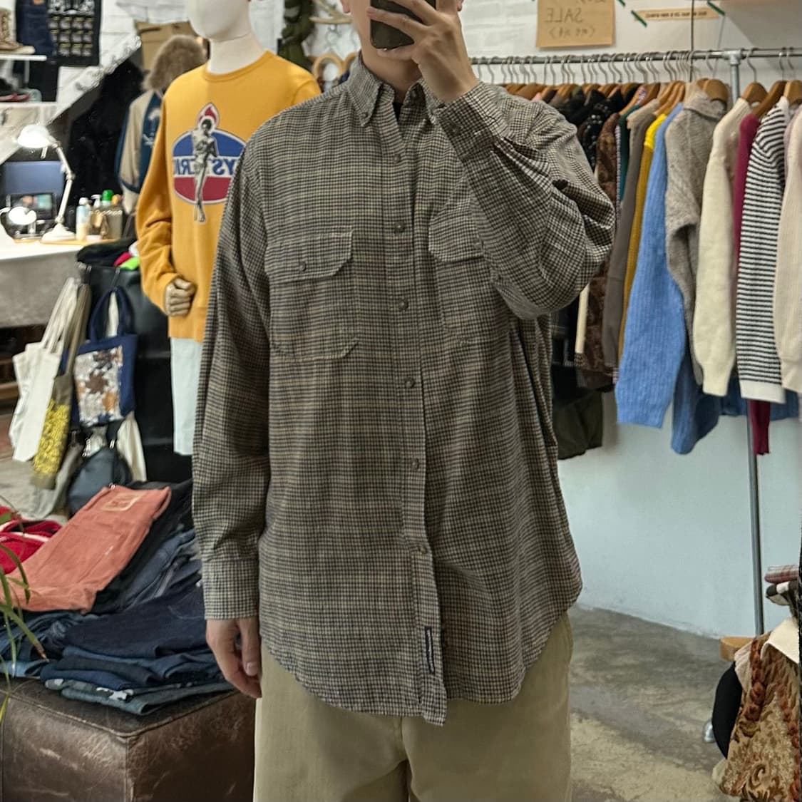 (착용컷) 아베크롬비 체크 셔츠 (남성용 100-103) 상품이미지3