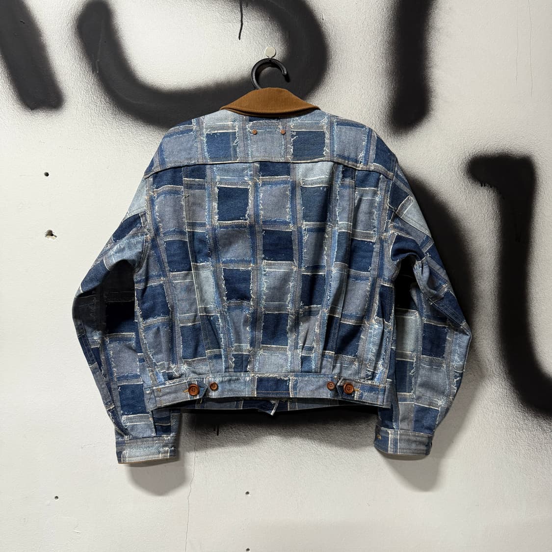 앤더슨벨 웨스턴 패치워크 크롭 데님 트러커 자켓 상품이미지2