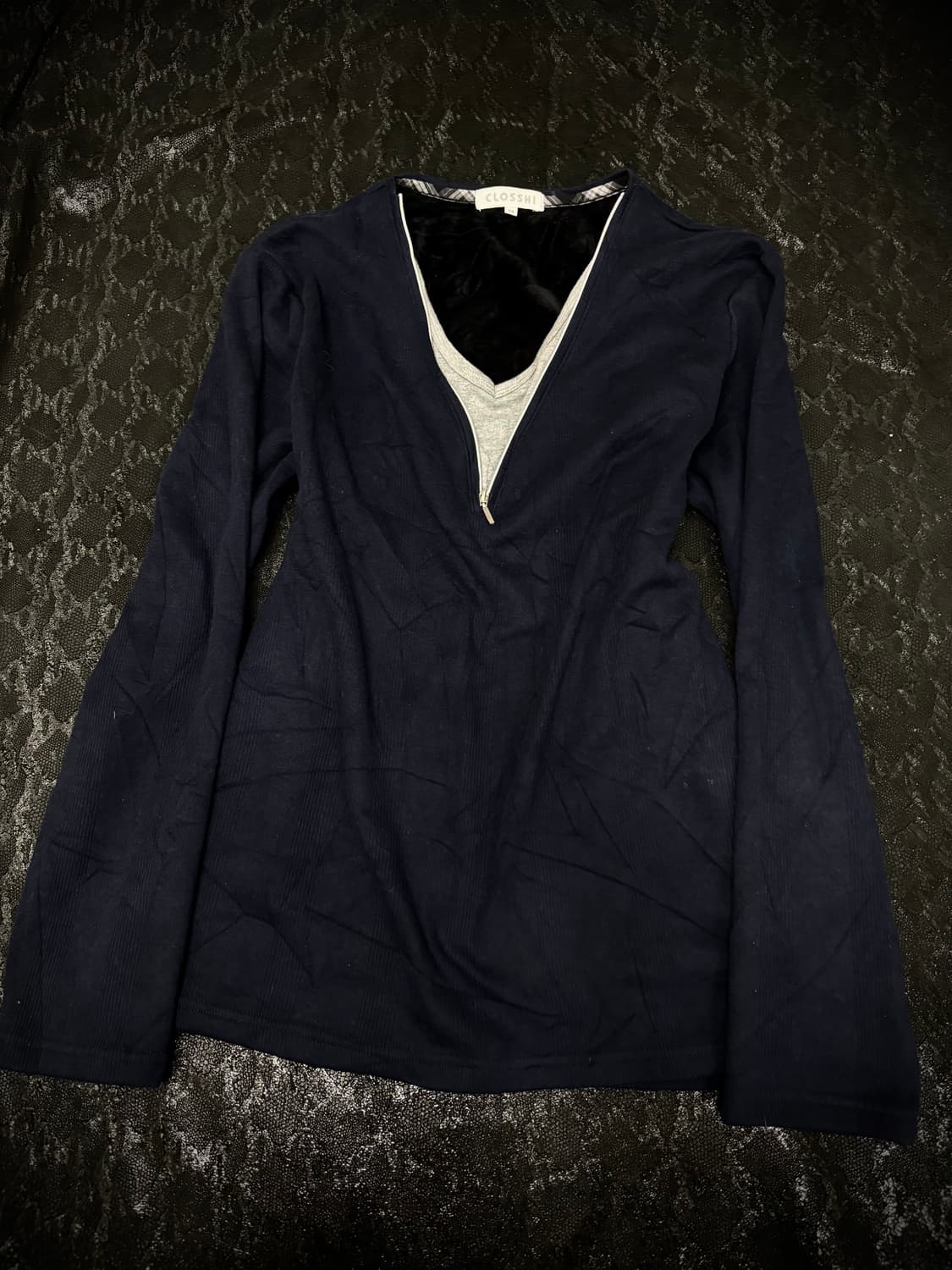 “Vintage”Navy Minimal Mood Grey Layered  상품이미지2