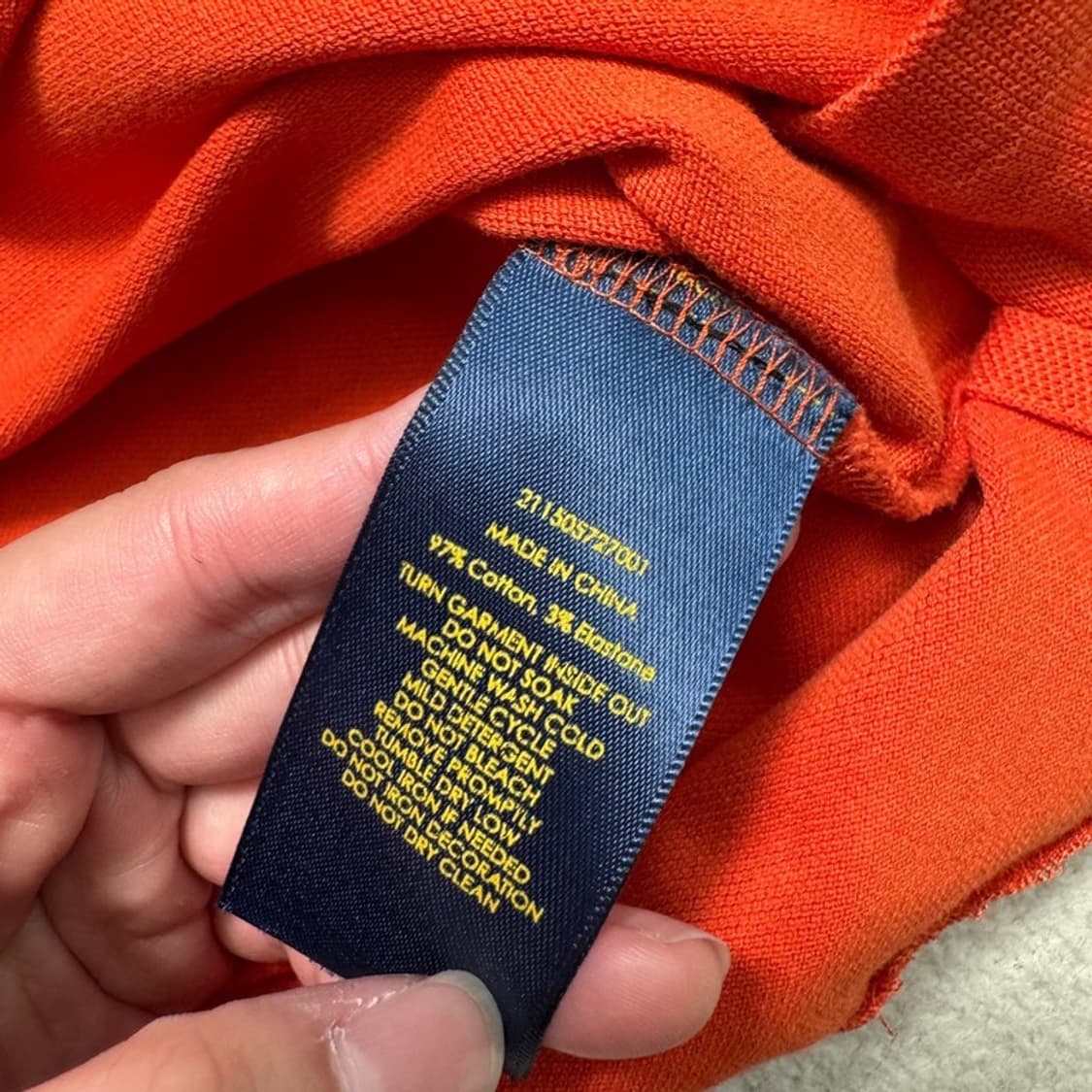 RALPH LAUREN PK 반팔 오렌지 S 상품이미지5