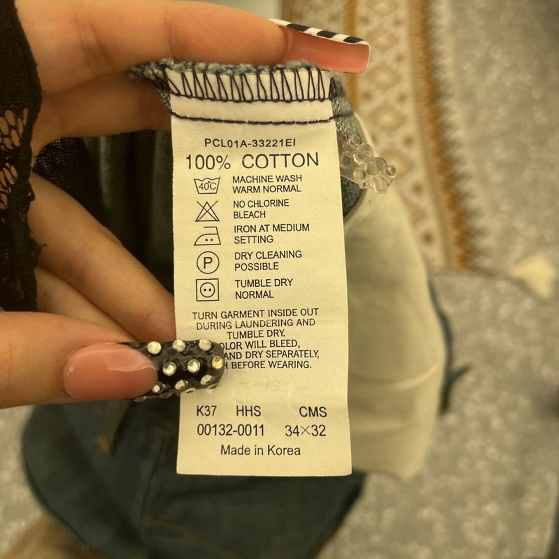 리바이스 엔지니어드진 레트로 빈티지 워싱 데님팬츠 34인치 C10562 상품이미지8