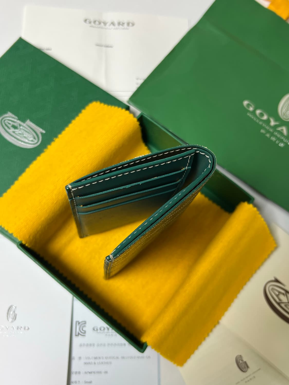 [정품] 고야드 생피에르 카드홀더 그린 상품이미지5