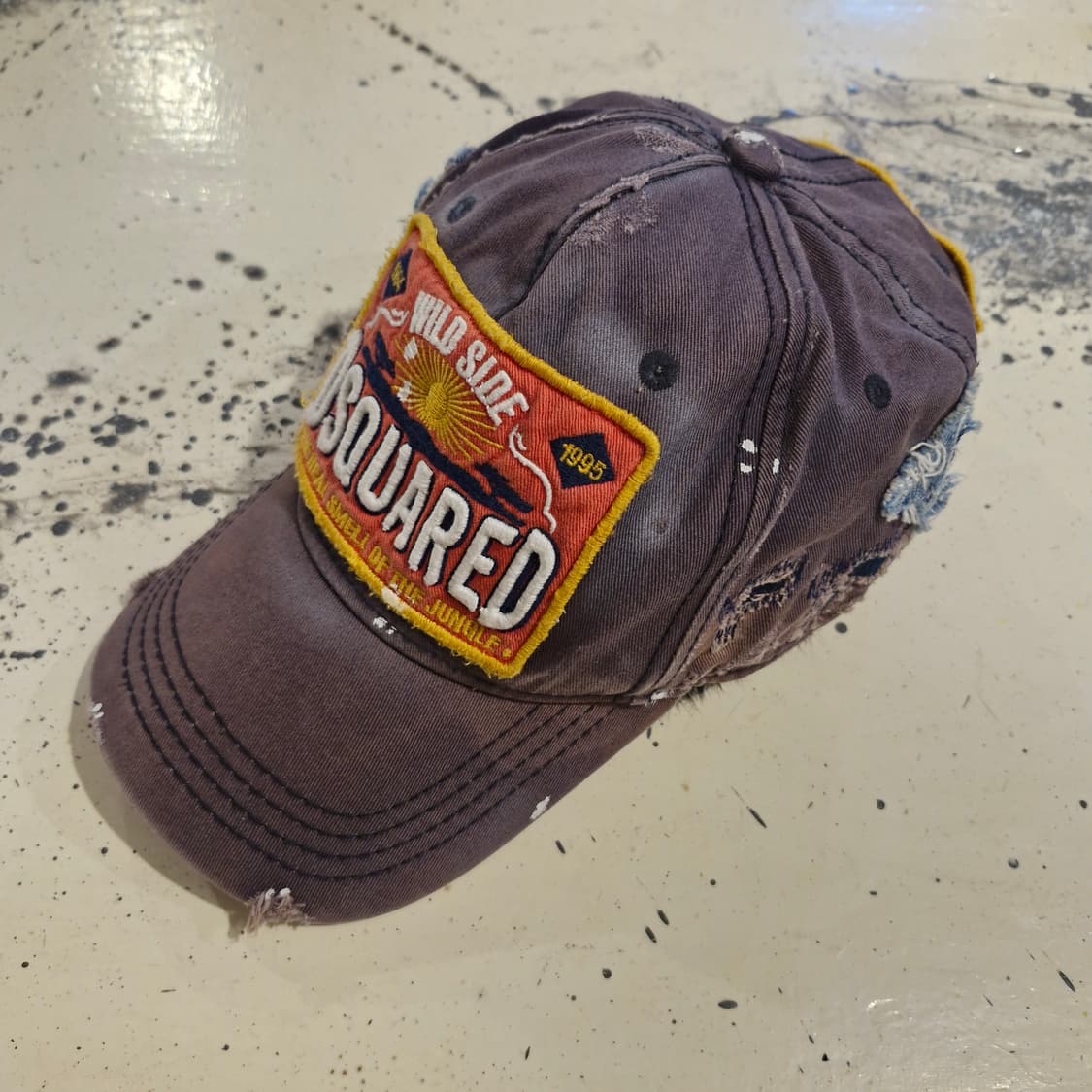 DSQUARED 디스퀘어드 빈티지 워싱 패치워크 볼캡 상품이미지2