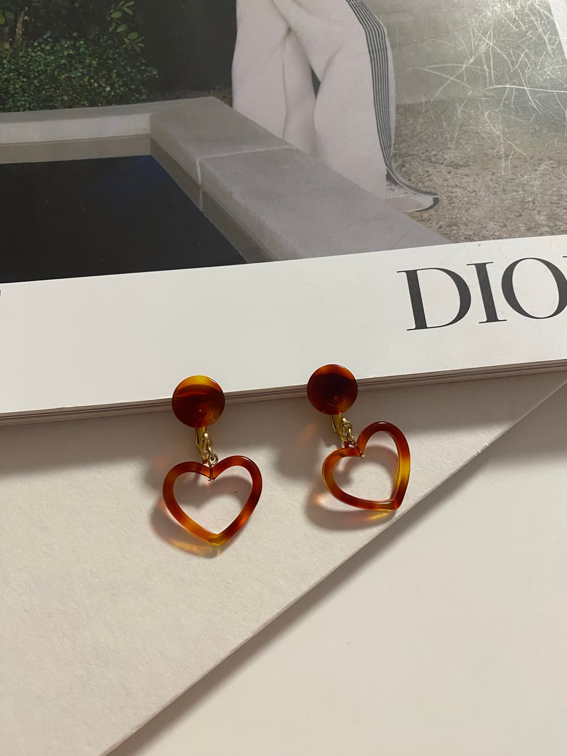 하트 호마이카 호피 귀찌 귀걸이  상품이미지2