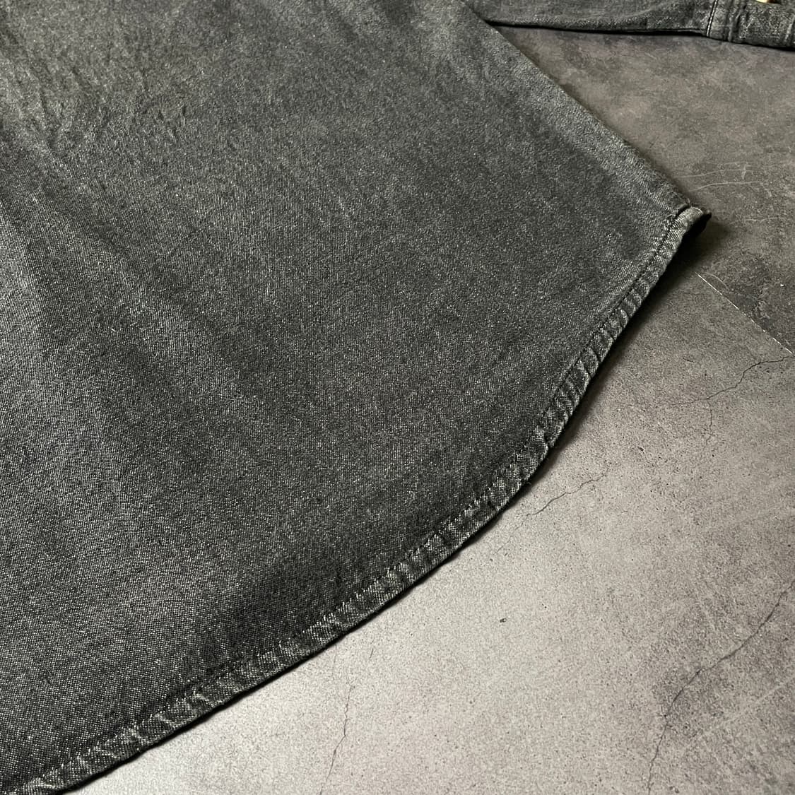 UNKNOWN 빈티지 차콜 데님 코튼 셔츠 A00666 상품이미지8