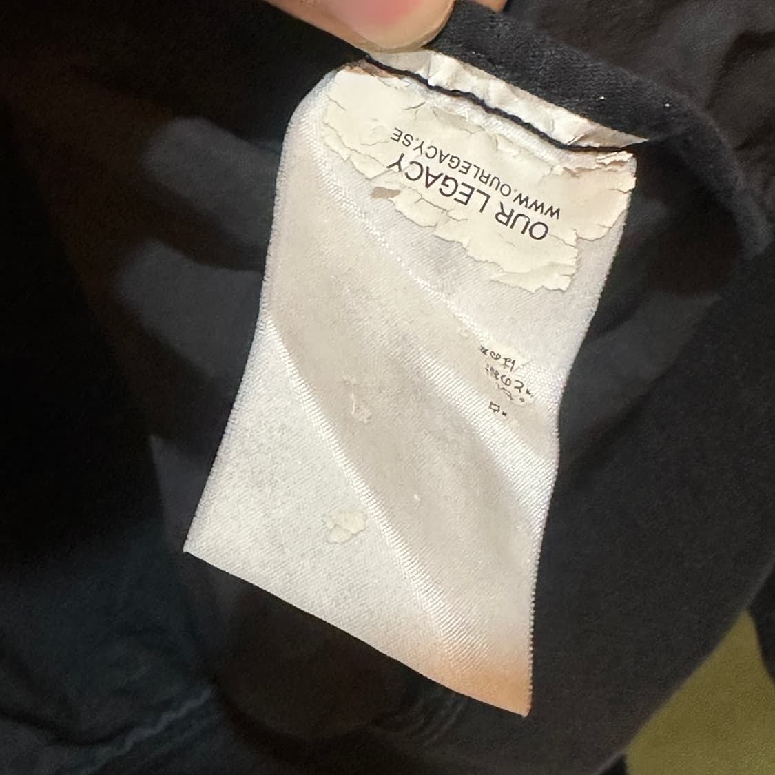 아워레가시 15ss 블랙 웨이브 패치 포켓 봄버 자켓 (50) 상품이미지9