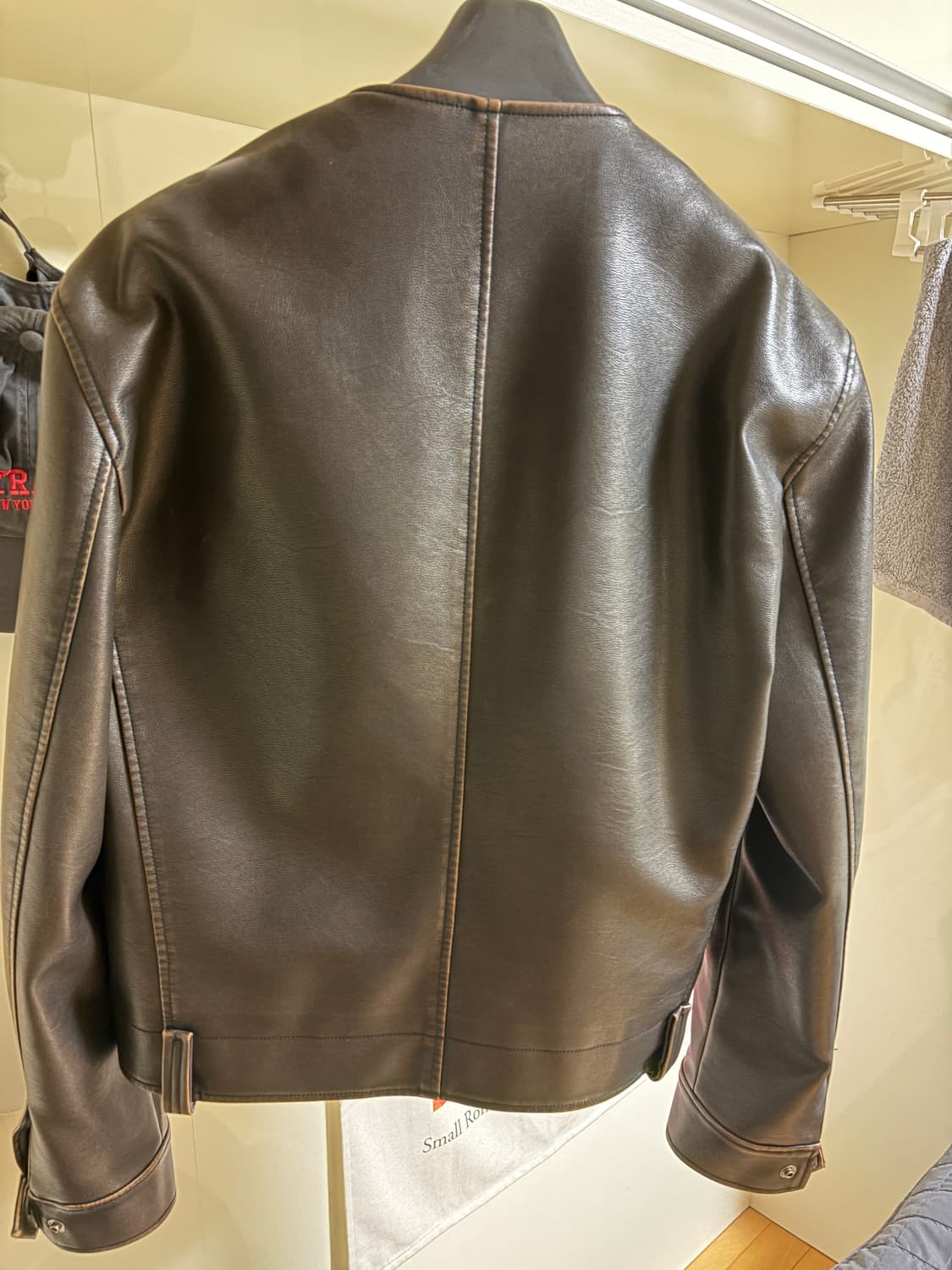 noice 퓨어 카라 가죽자켓 L사이즈 상품이미지4