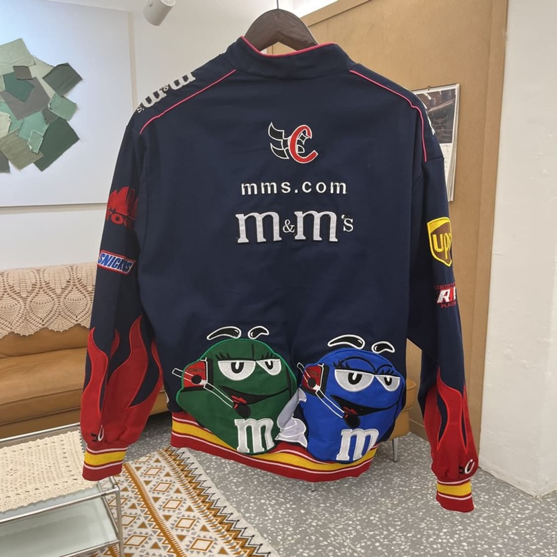 JH 디자인 m&m 펑크 키치 모터사이클 레이싱 자켓 L C10507 상품이미지4