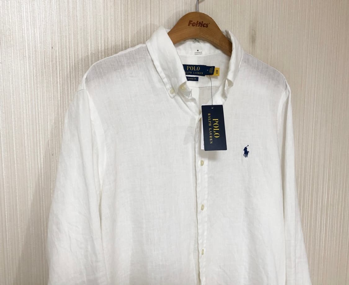 폴로(POLO)랄프로렌 클래식핏 남성 린넨셔츠 M(100) 상품이미지6