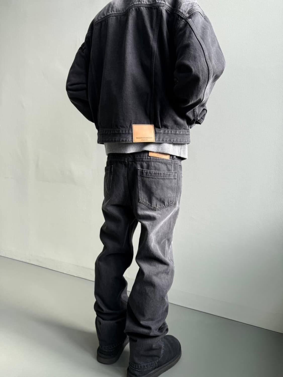 [48] 우영미 블랙 스트레이트 데님 팬츠 W251PT29983B  상품이미지2