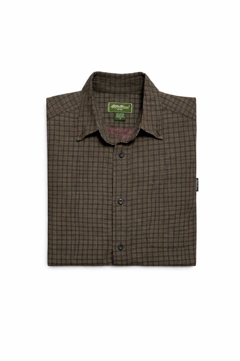 JPN 00s 일본빈티지 Y2K 에디바우어 브라운 빈티지 체크 셔츠 상품이미지4