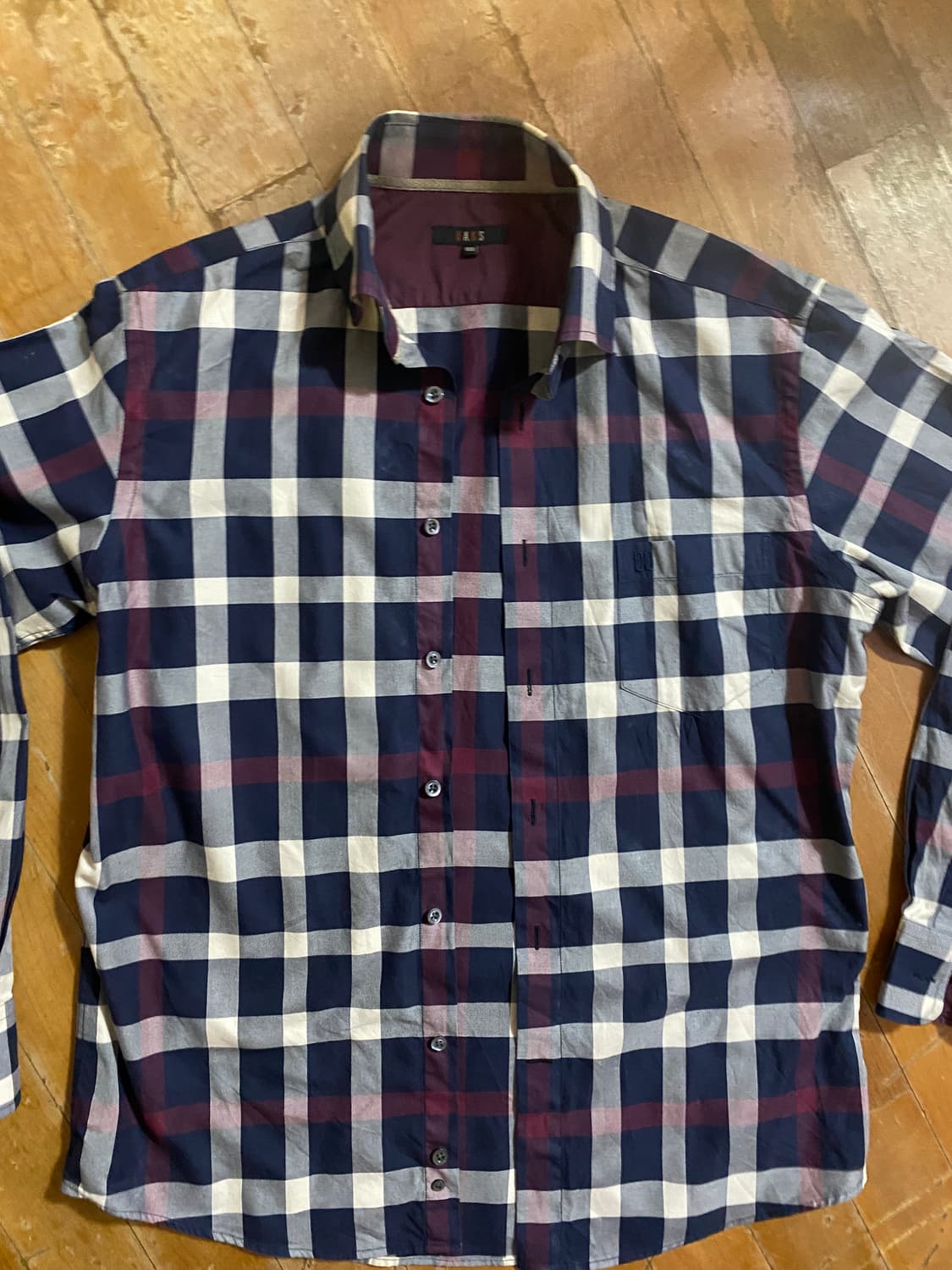 닥스 간절기 체크 남방 100 상품이미지1