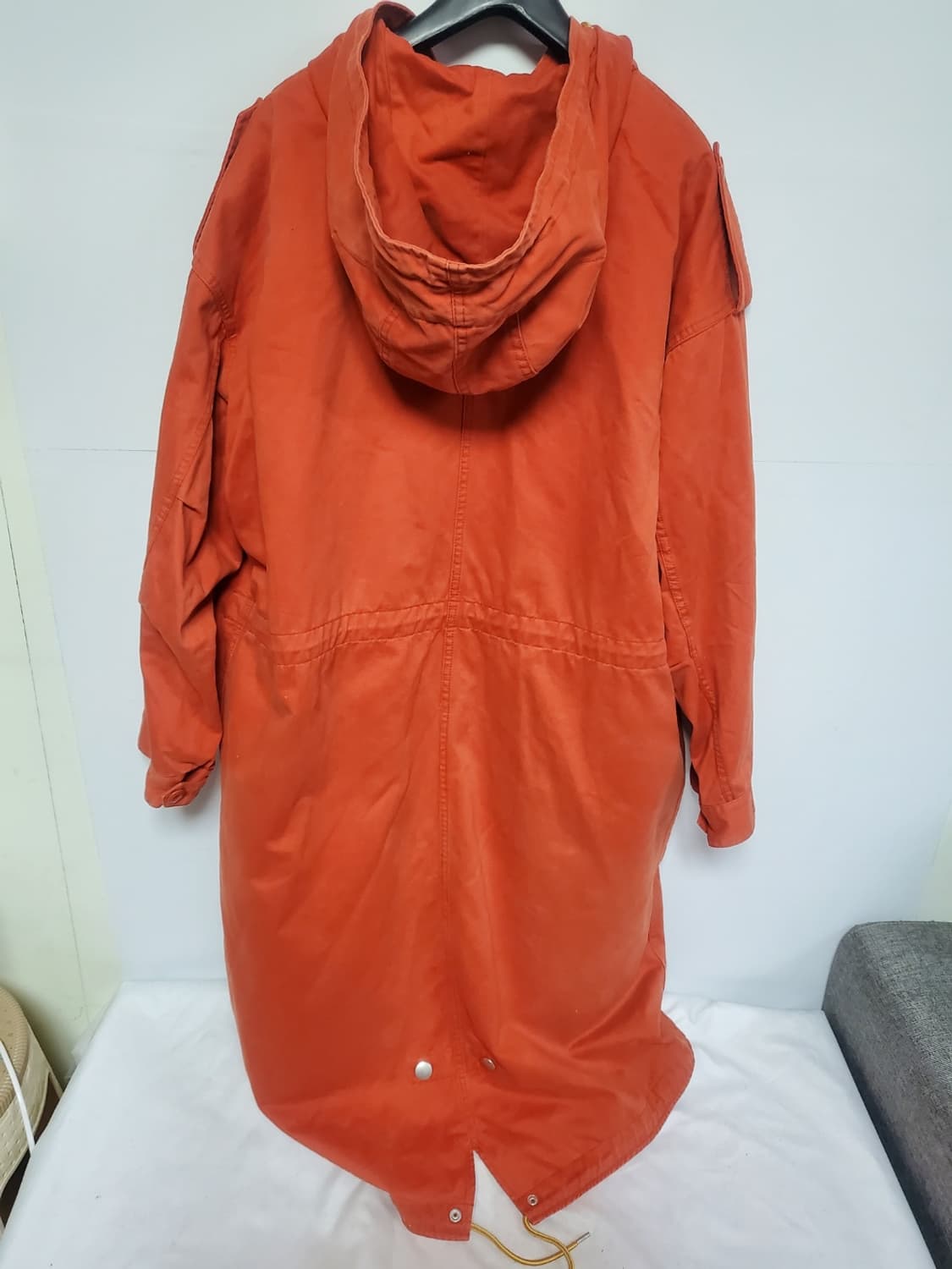 스투시 오렌지색 롱 후드 코트 정품 M사이즈 상품이미지2