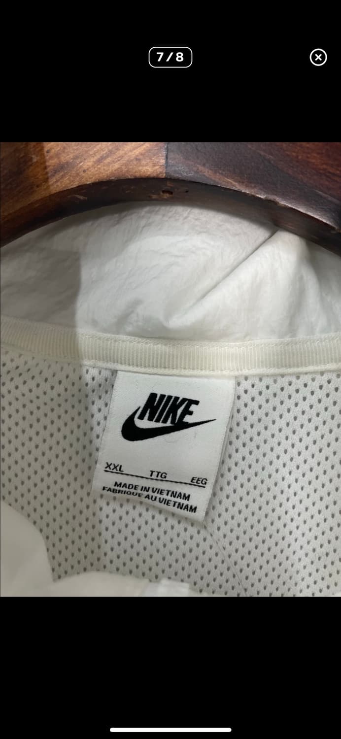 나이키 우븐 백로고 화이트 바람막이 자켓 A3162 상품이미지7