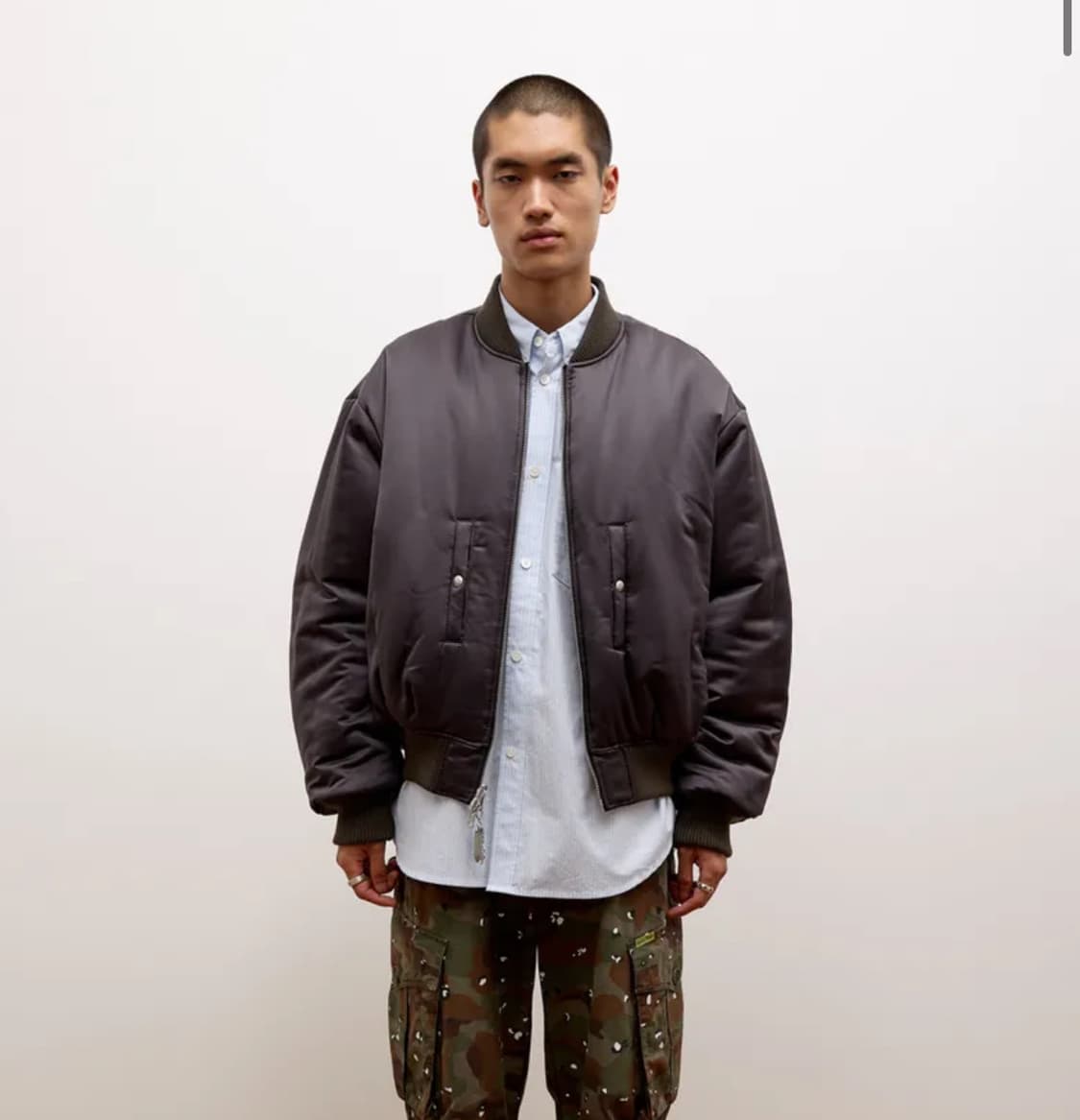 애프터프레이 리버시블 봄버 ma-1 카키 상품이미지2
