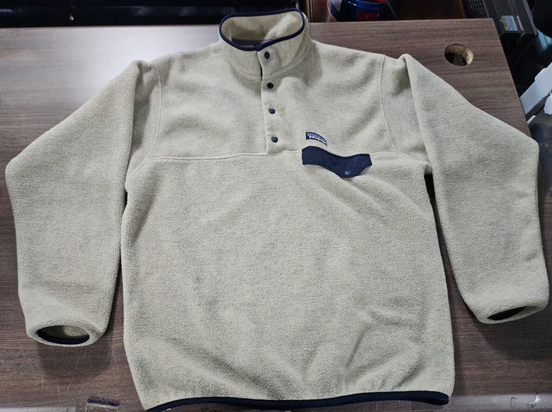 타고니아 신칠라 스냅티 플리스 풀오버 오트밀 헤더M 상품이미지1