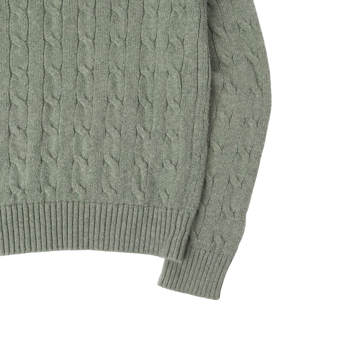폴로 랄프로렌 그린 코튼 케이블 니트 스웨터 상품이미지7