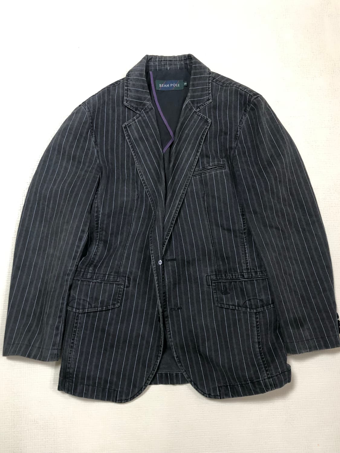 빈티지 빈폴 그레이 스트라이프 자켓 상품이미지9