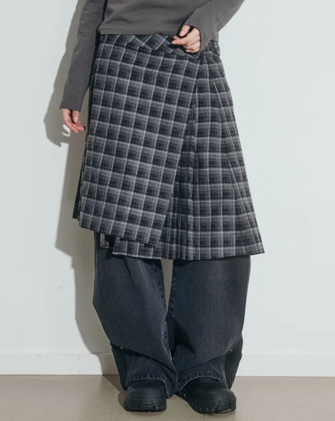 오피쉬 레이어드 코튼 스커트 상품이미지2