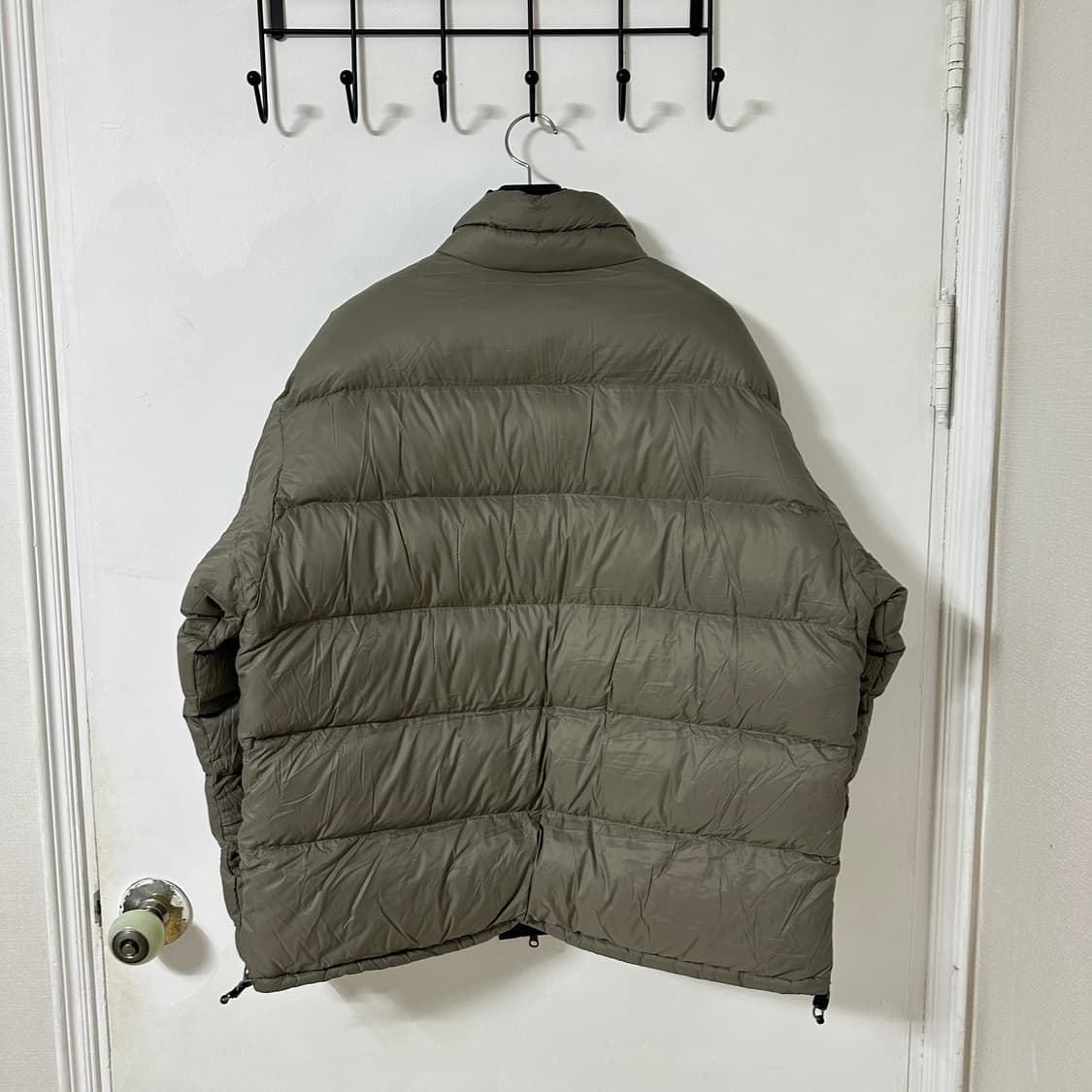 새상품 XL 노티카 리버시블 양면 다운 패딩 블랙/올리브 상품이미지4