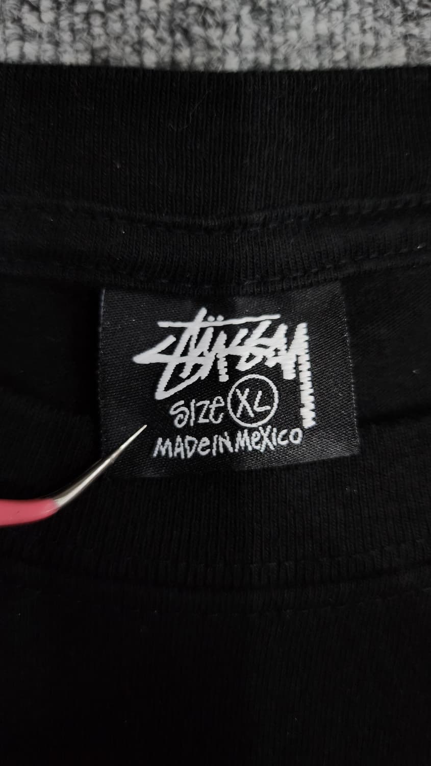STUSSY 스투시 베이직 뒷 빅로고 반팔티 XL 상품이미지4