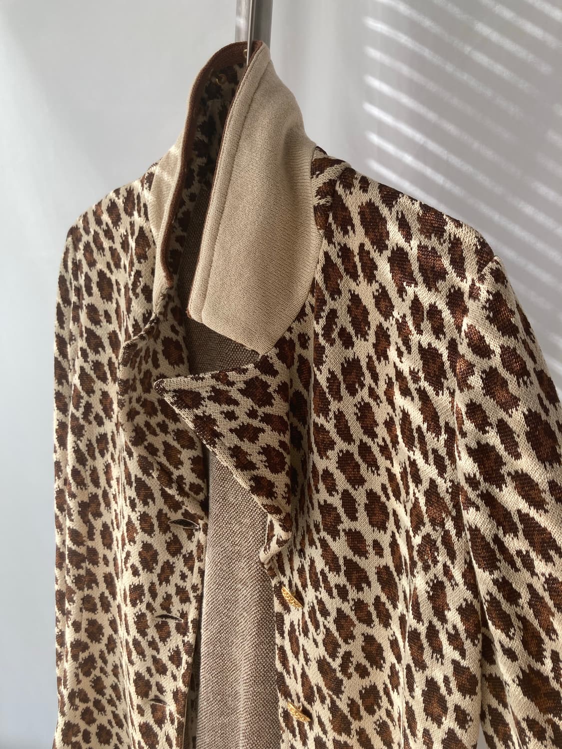 정품) ST.JOHN 세인트 존 여성 레오파드 호피 겨울 자켓 상품이미지3