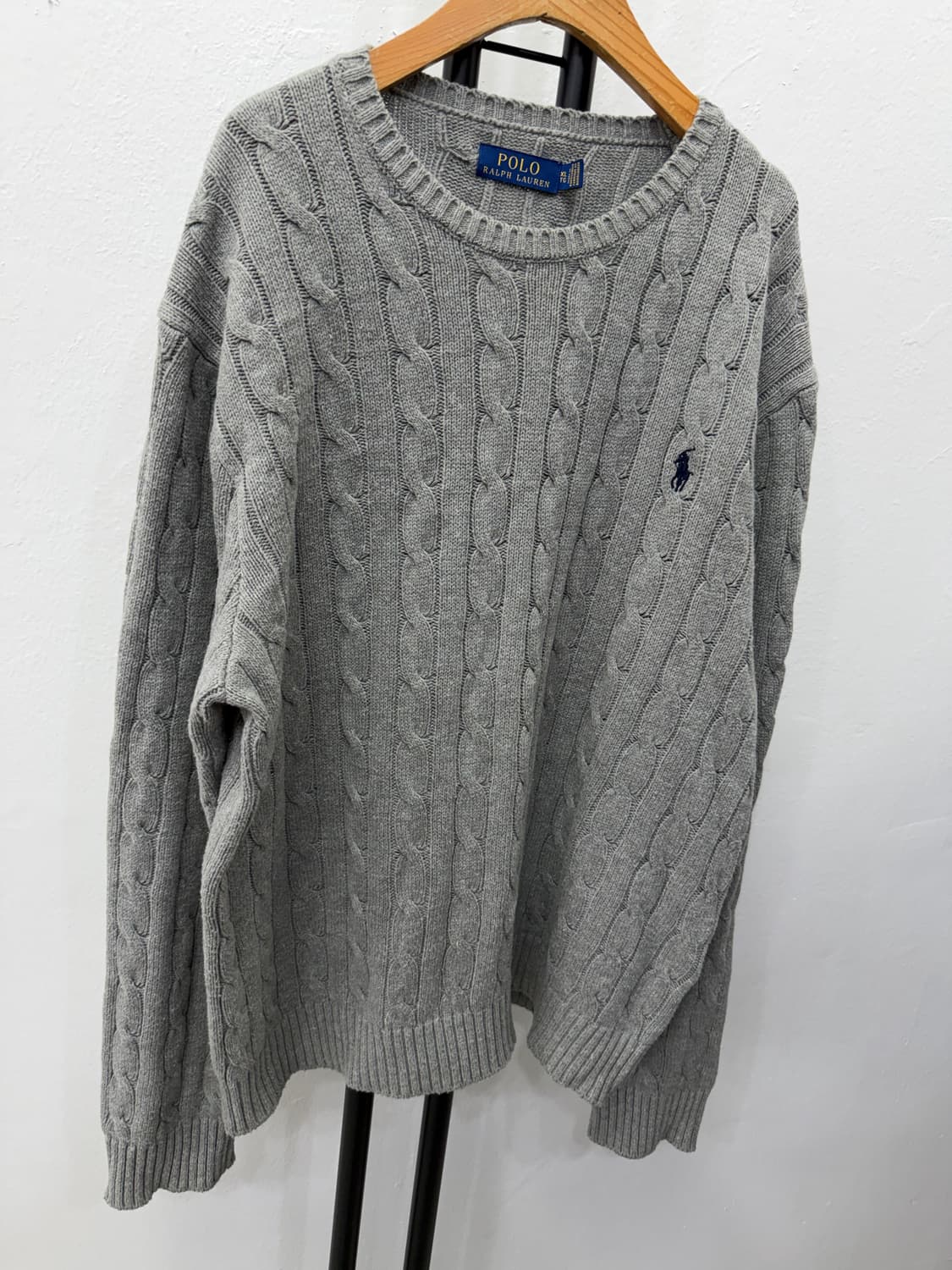 정품) 폴로랄프로렌 남성 케이블 니트 XL  상품이미지2