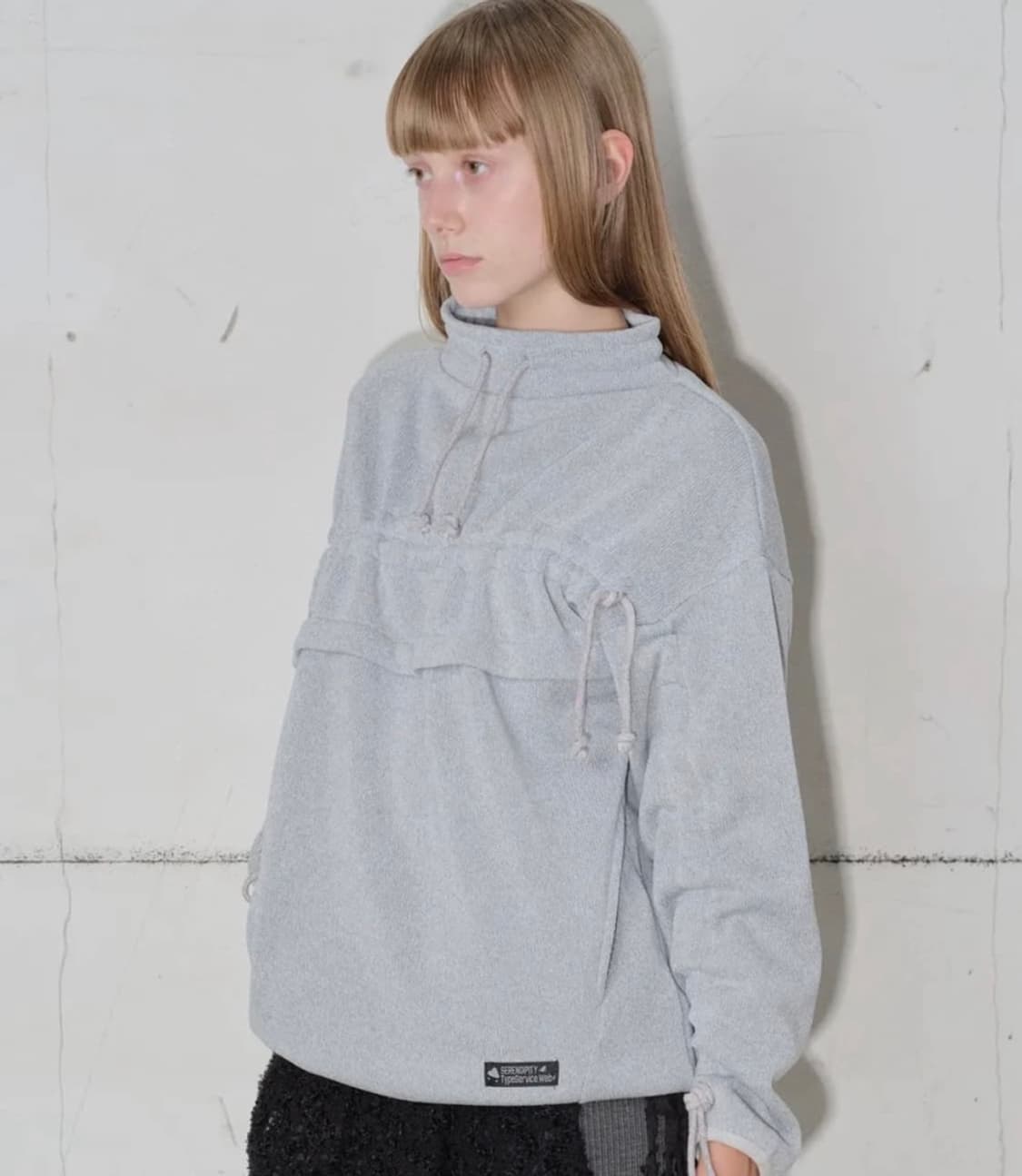 타입서비스 플리스 셔링 탑 스카이 블루 상품이미지1