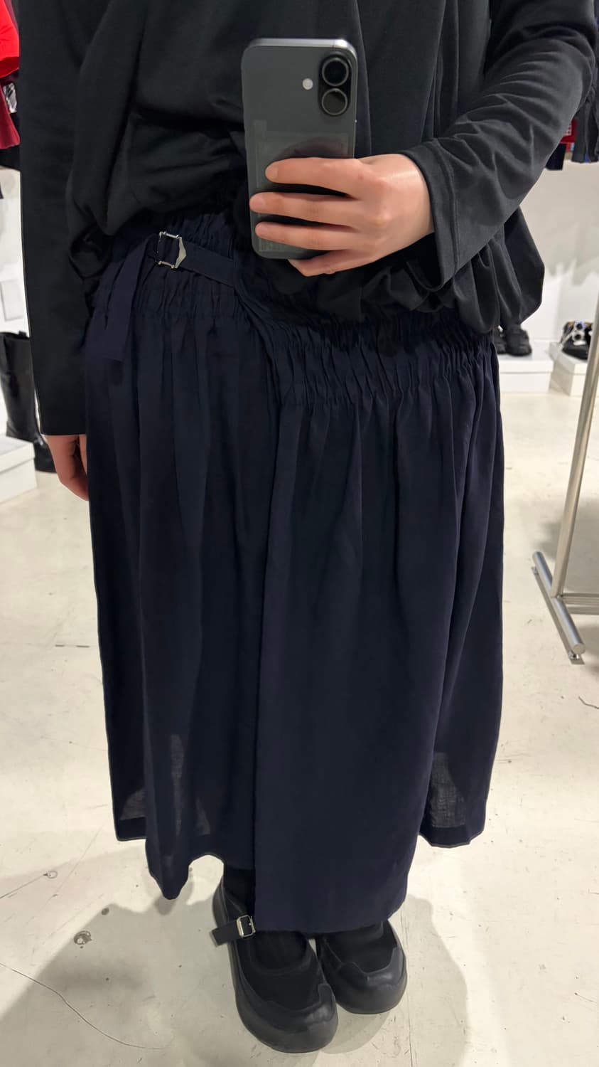 Shirring Belt Wrap Skirt 상품이미지3