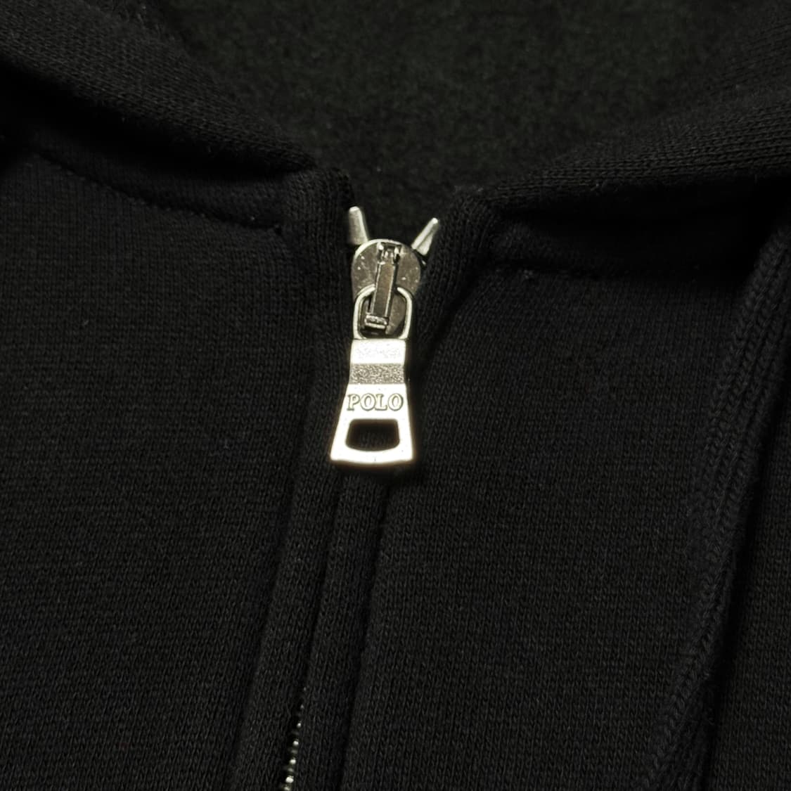 (M) 폴로 랄프로렌 QR라벨 여성 후드집업 블랙 상품이미지4