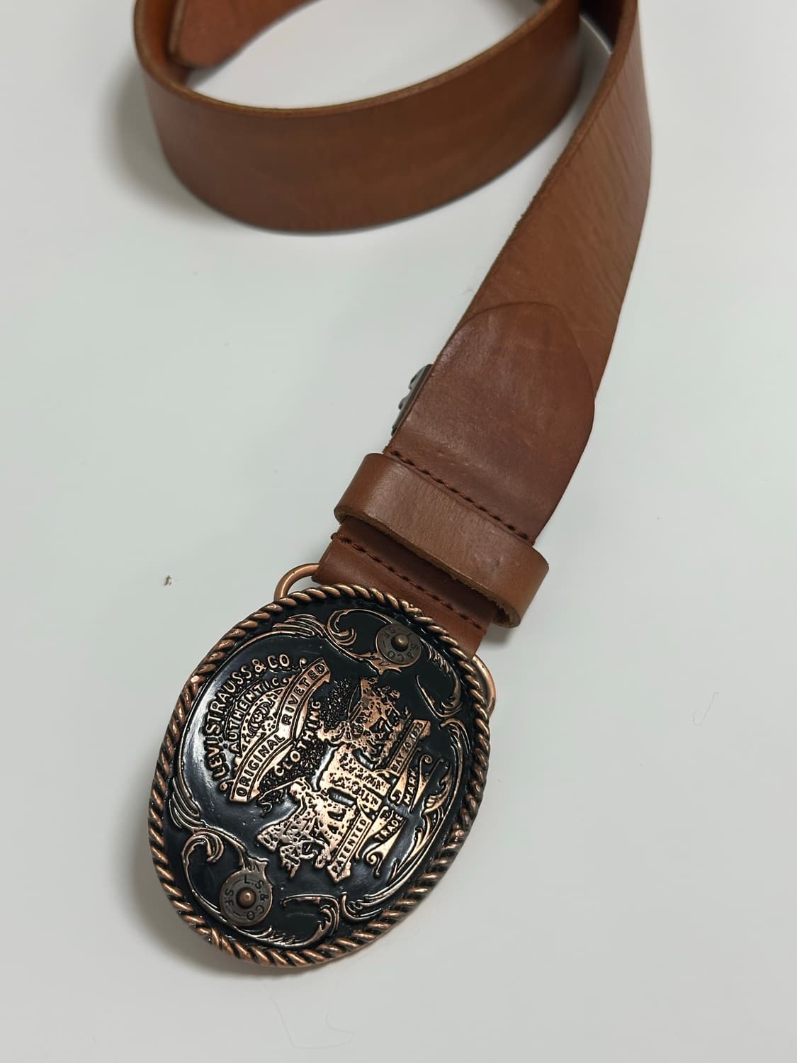 리바이스 웨스턴 빈티지 가죽 벨트 상품이미지4