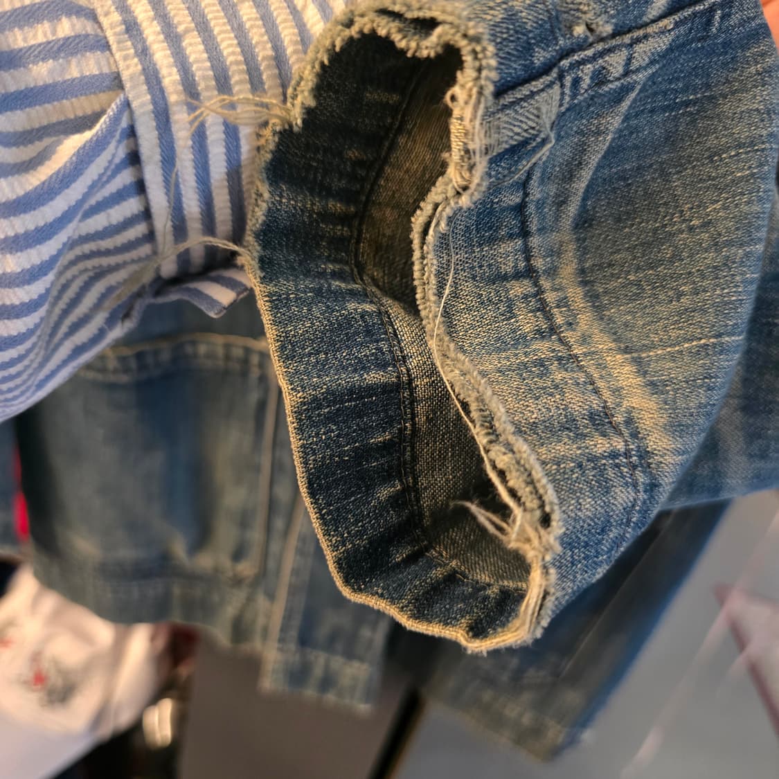 60s to 70s EDWIN커버올 자켓 워크 자켓 빈티지 데님 자켓 상품이미지8