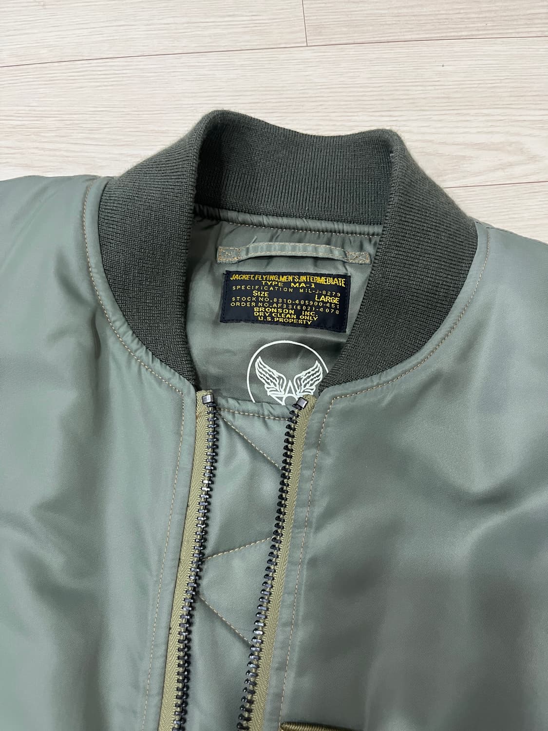 브론슨 MA-1 항공잠바 블루종 L 상품이미지2