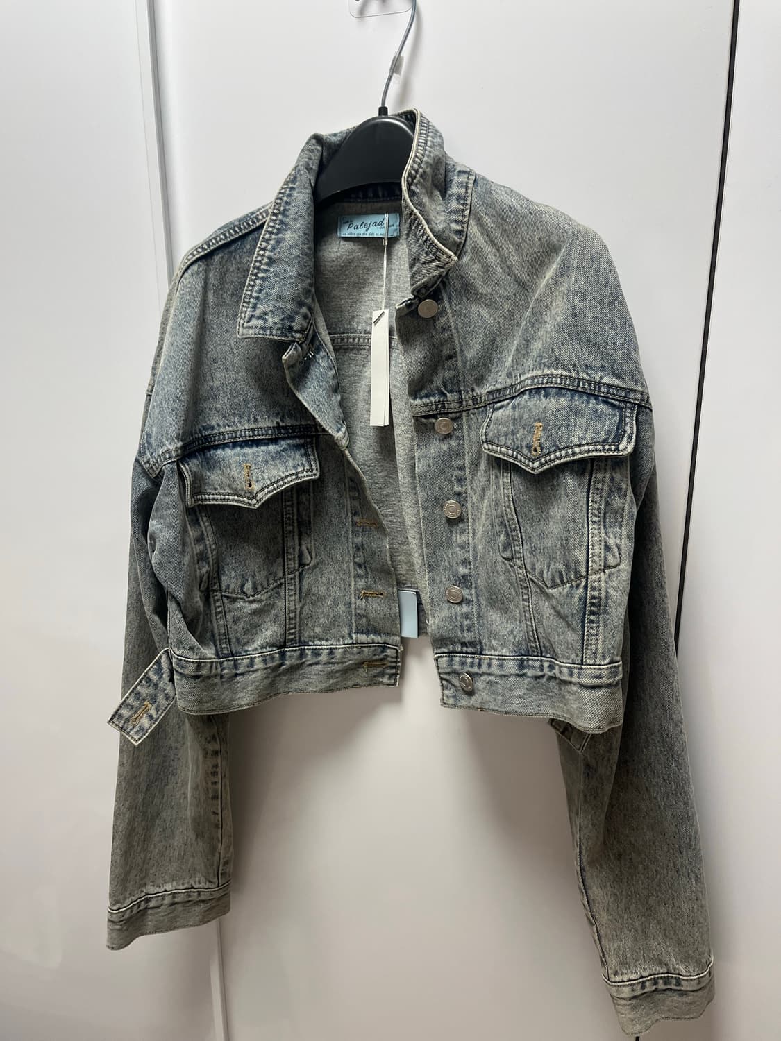 (새상품)크롭 청자켓 상품이미지1