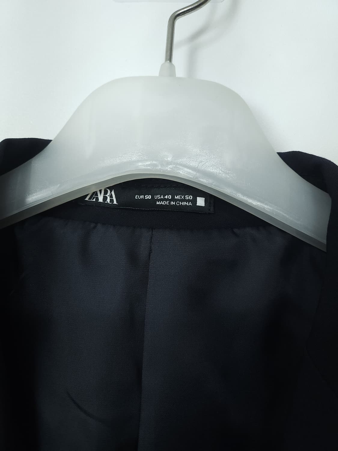  ZARA 슬림핏 블레이저 자켓 네이비 100 L 새제품급 상품이미지4