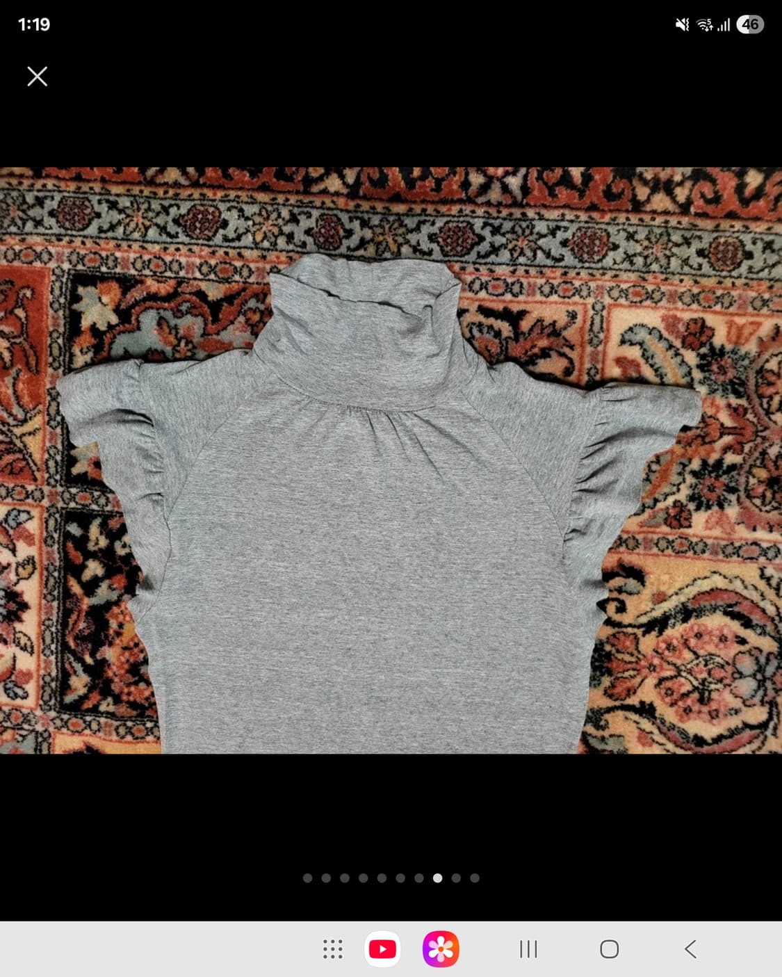 프랑스 모르간 터틀넥 모달 셔츠 그레이  상품이미지8