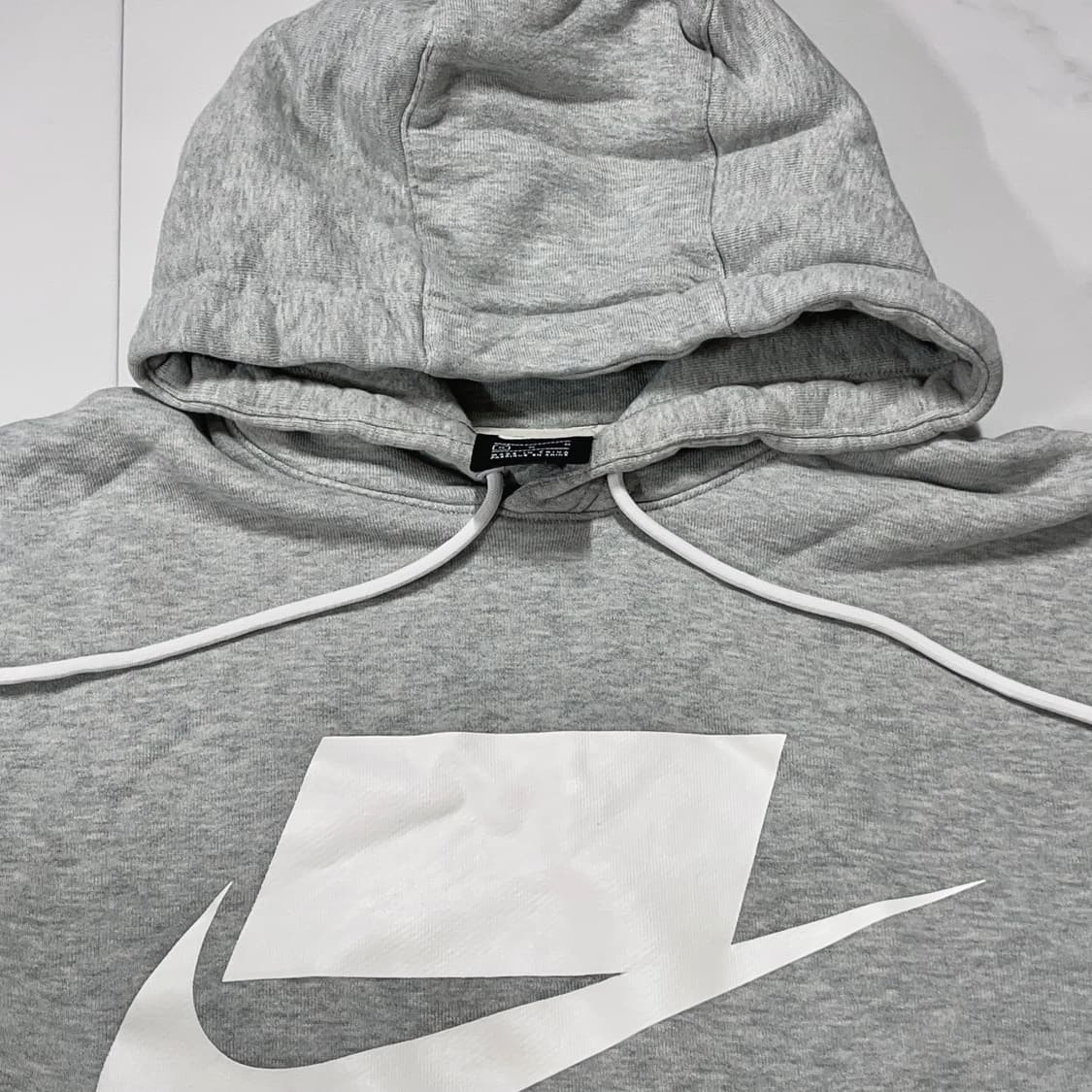 [정품] 나이키 그레이 박스로고 후드티 [ M ] 상품이미지4